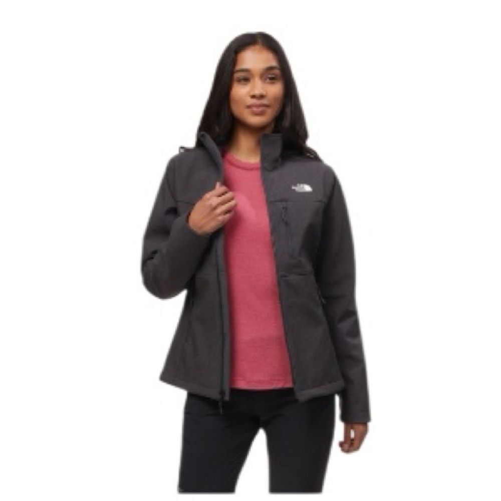 THE NORTH FACE Black Jacket Softshell Apex Barrier Full Zip Womens Size Small